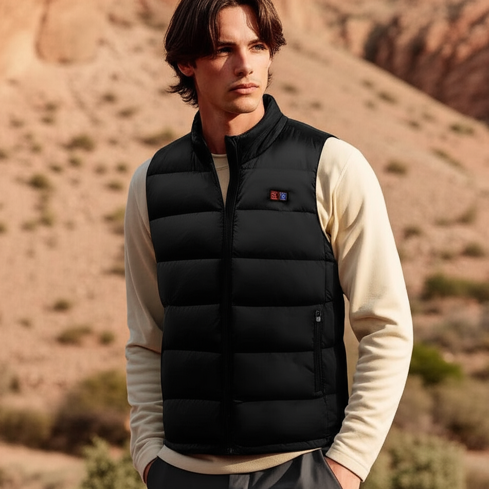 Veste sans manche chauffante 9 zones – Confort thermique garanti